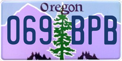 OR license plate 069BPB