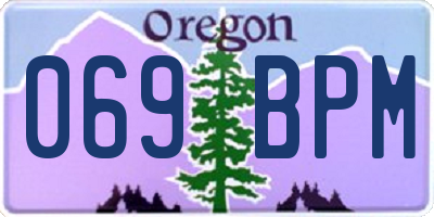 OR license plate 069BPM