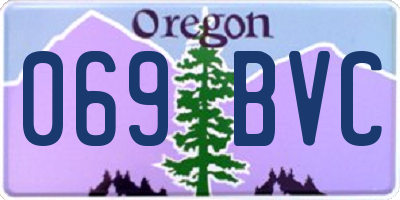 OR license plate 069BVC