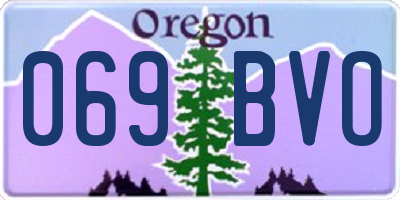 OR license plate 069BVO