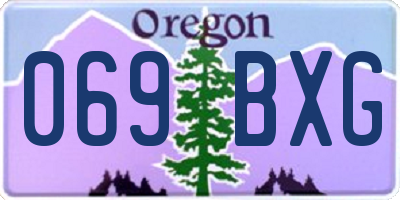 OR license plate 069BXG
