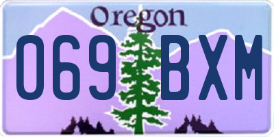 OR license plate 069BXM