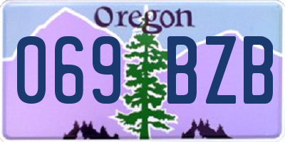 OR license plate 069BZB