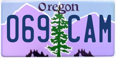 OR license plate 069CAM