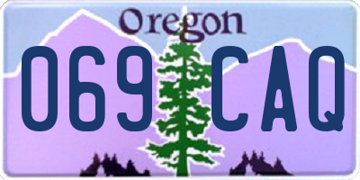 OR license plate 069CAQ