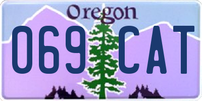 OR license plate 069CAT