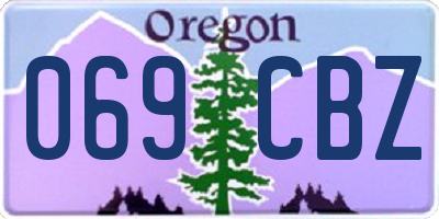 OR license plate 069CBZ