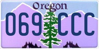OR license plate 069CCC