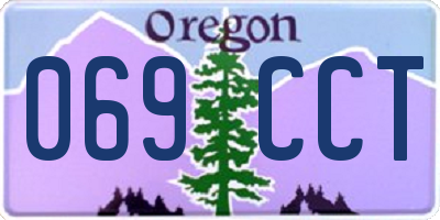 OR license plate 069CCT