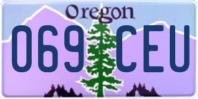 OR license plate 069CEU
