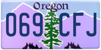 OR license plate 069CFJ