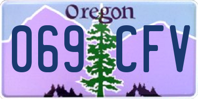 OR license plate 069CFV