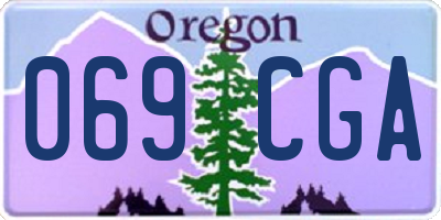 OR license plate 069CGA