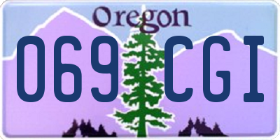 OR license plate 069CGI