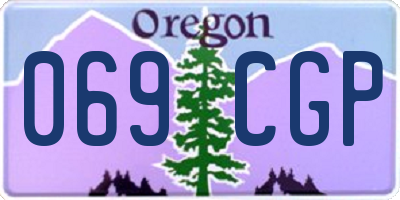 OR license plate 069CGP