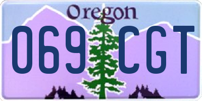 OR license plate 069CGT