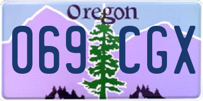OR license plate 069CGX