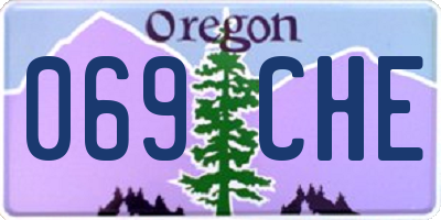 OR license plate 069CHE