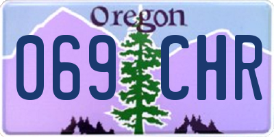 OR license plate 069CHR