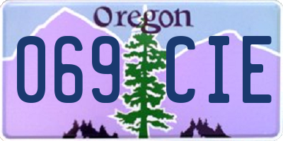 OR license plate 069CIE