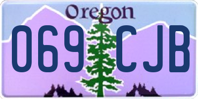 OR license plate 069CJB