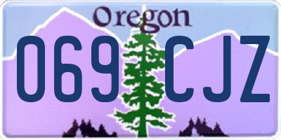 OR license plate 069CJZ