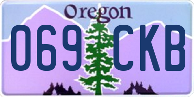OR license plate 069CKB