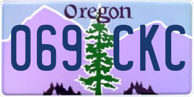 OR license plate 069CKC