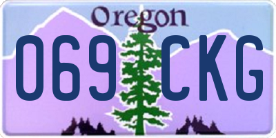 OR license plate 069CKG