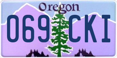 OR license plate 069CKI