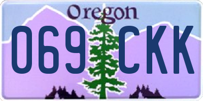 OR license plate 069CKK