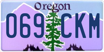 OR license plate 069CKM