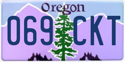 OR license plate 069CKT