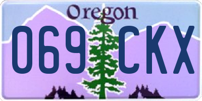 OR license plate 069CKX