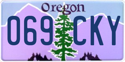 OR license plate 069CKY