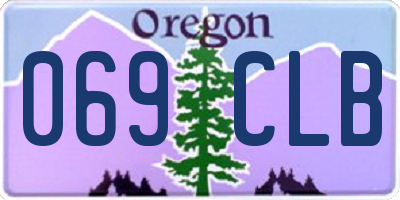 OR license plate 069CLB