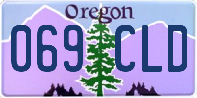 OR license plate 069CLD