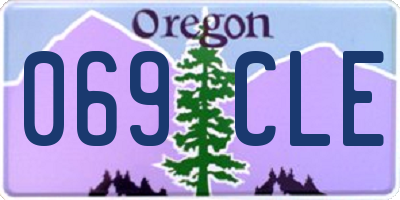 OR license plate 069CLE