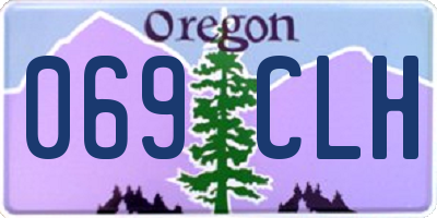 OR license plate 069CLH
