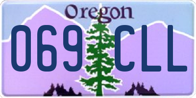 OR license plate 069CLL