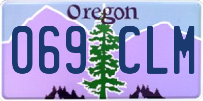 OR license plate 069CLM