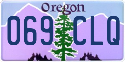 OR license plate 069CLQ