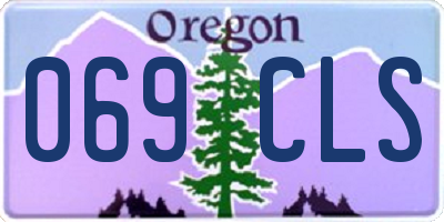 OR license plate 069CLS