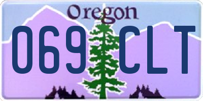 OR license plate 069CLT