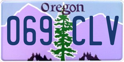 OR license plate 069CLV
