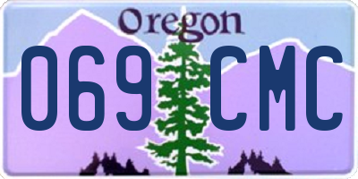 OR license plate 069CMC