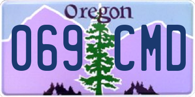 OR license plate 069CMD