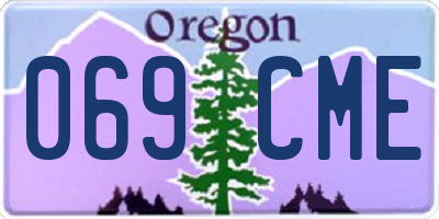 OR license plate 069CME