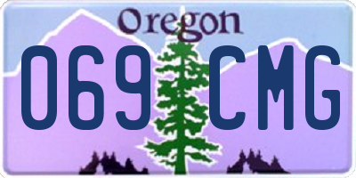 OR license plate 069CMG