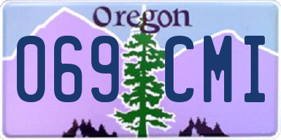 OR license plate 069CMI